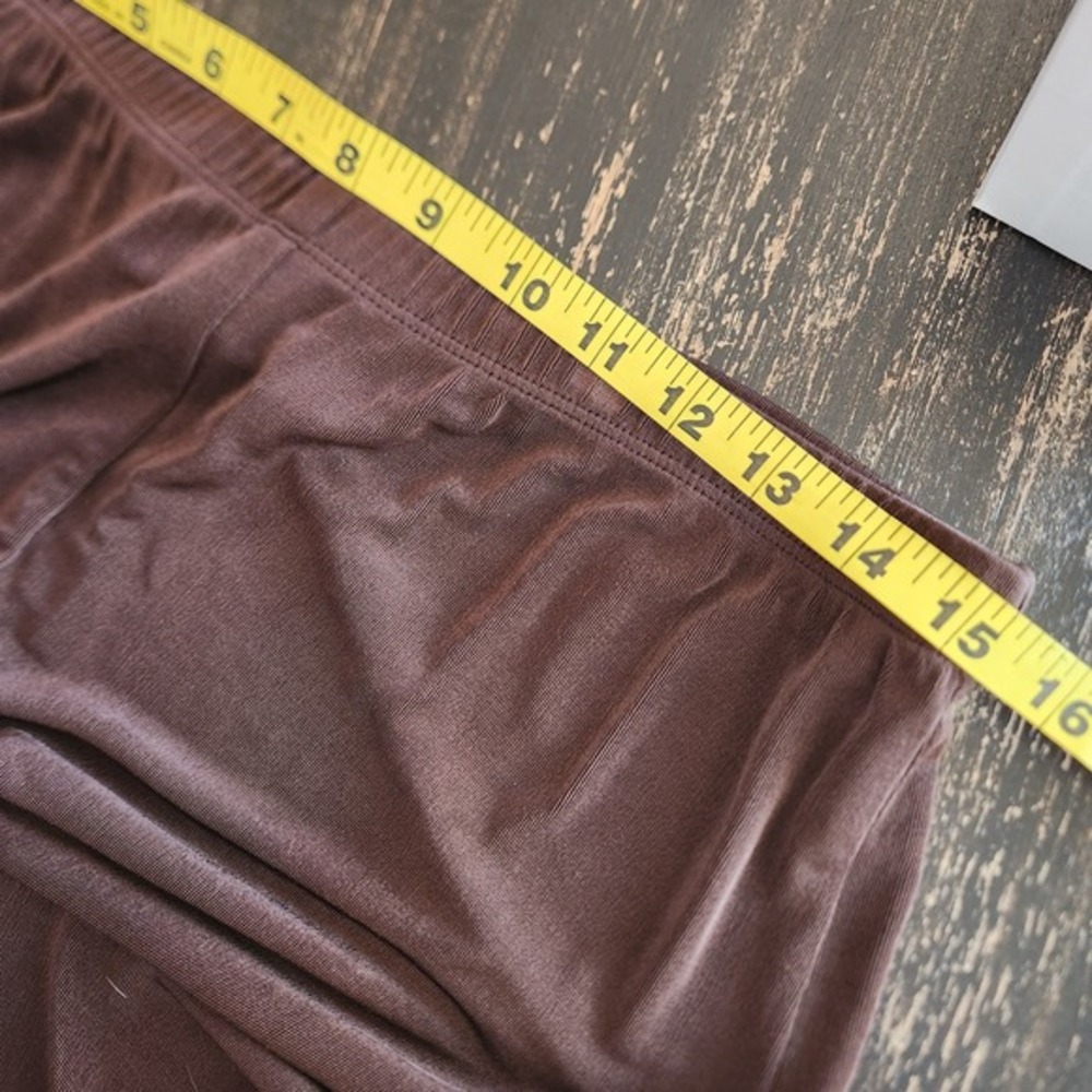 Chico's Traveler Slinky Pants Women's 2 REG 12 L 31x30" Brown Straight FLAW - Picture 6 of 10